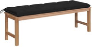 SHUMEE Zahradní lavice s černou poduškou 150 cm teak 3062860 - Zahradní lavice