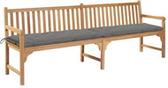 SHUMEE Zahradní lavice s  poduškou, teak 240cm - Zahradní lavice
