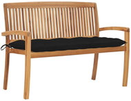 SHUMEE Stohovatelná lavice s poduškou 128,5 cm teak 3063301 - Zahradní lavice