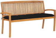 SHUMEE Stohovatelná lavice s poduškou 159 cm teak 3063328 - Zahradní lavice