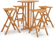 SHUMEE Skládací barový set 5dílný teak 3100778 - Zahradní nábytek
