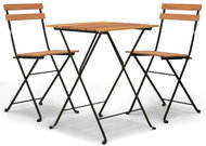SHUMEE Skládací bistro set 3dílný teak a ocel 319977 - Zahradní nábytek