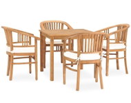 SHUMEE Set zahradního nábytku 5dílný s poduškami teak 3060005 - Zahradní nábytek
