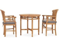 SHUMEE Set zahradního nábytku 3dílný s poduškami teak 3060045 - Zahradní nábytek