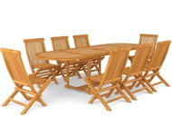 SHUMEE Set zahradního nábytku 9dílný teak 3059617 - Zahradní nábytek