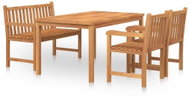 SHUMEE Set zahradního nábytku 4dílný teak 3157166 - Zahradní nábytek