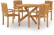 SHUMEE Set zahradního nábytku 5dílný teak 3073202 - Zahradní nábytek