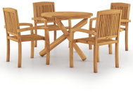 SHUMEE Set zahradního nábytku 5dílný teak 3073201 - Zahradní nábytek