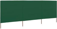 3-piece wind screen green 400×120 cm fabric 44540 - Screen