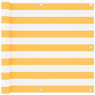 Balcony screen white and yellow 90×400 cm oxford fabric 134905 - Screen