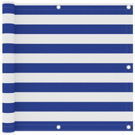 Balcony screen white and blue 90×400 cm oxford fabric 134917 - Screen