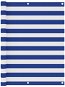 Balkónová zástena bielo-modrá 120×600 cm oxfordská látka 134923 - Zástena