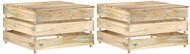 SHUMEE Zahradní stolky z palet 2 ks, impregnované borové dřevo - Zahradní stůl