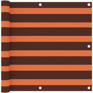 Balcony screen orange and brown 90×300 cm oxford fabric 134928 - Screen