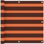 Balcony screen orange-brown 90×600 cm oxford fabric 134931 - Screen