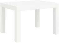 SHUMEE Zahradní stolek bílý 59 × 47 × 40 cm, PP - Zahradní stůl