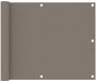 Balkónová zástena taupe 75 × 300 cm oxfordská látka 134984 - Zástena