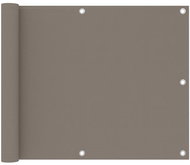 Balcony screen taupe 75×600 cm oxford fabric 134987 - Screen