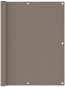 Balkónová zástena taupe 120 × 400 cm oxfordská látka 134993 - Zástena