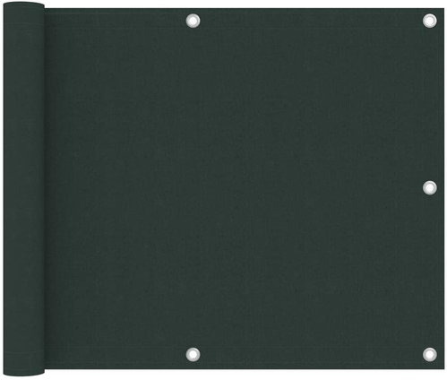 Balcony screen dark green 75×600 cm oxford fabric 134999 - Screen - Main image