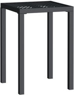 SHUMEE Zahradní stolek antracitový 50 × 50 × 72 cm, ocel - Zahradní stůl