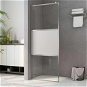 Apron for walk-in shower half milky ESG glass 115×195 cm 146643 - Shower Screen