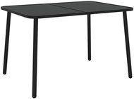 SHUMEE Zahradní stolek antracitový 110 × 80 × 71 cm, ocel - Zahradní stůl