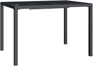 SHUMEE Zahradní stolek antracitový 110 × 80 × 72 cm, ocel - Zahradní stůl