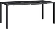 SHUMEE Zahradní stolek antracitový 165 × 80 × 72 cm, ocel - Zahradní stůl