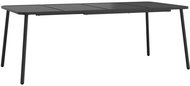 SHUMEE Zahradní stolek antracitový 200 × 100 × 71 cm, ocel - Zahradní stůl