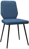 Jídelní židle 2 ks modré textil - Jídelní židle