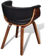 Jedálenské stoličky 6 ks ohýbané drevo a umelá koža - Jedálenská stolička