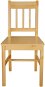 Jedálenské stoličky, 6 ks, borové drevo - Jedálenská stolička