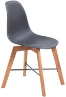 Jídelní židle 4 ks černé plast - Jídelní židle