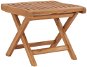 Folding Footstool 46.5 x 49 x 41.5cm Solid Teak Wood 48981 - Footstool