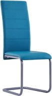 Konzolové jídelní židle 6 ks modré umělá kůže - Jídelní židle