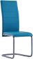 Konzolové jídelní židle 6 ks modré umělá kůže - Jídelní židle