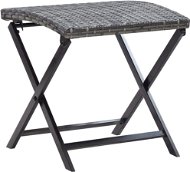 Folding Chair Polyrattan Grey 45773 - Stool