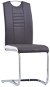 Konzolové jedálenské stoličky 2 ks sivé umelá koža - Jedálenská stolička