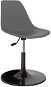 Otočné jídelní židle 4 ks světle šedé PP - Jídelní židle