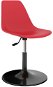 Otočné jídelní židle 4 ks červené PP - Jídelní židle