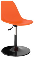 Otočné jídelní židle 2 ks oranžové PP - Jídelní židle