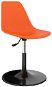 Otočné jídelní židle 4 ks oranžové PP - Jídelní židle