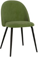 Jídelní židle 4 ks zelené textil - Jídelní židle