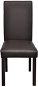 Jedálenské stoličky 2 ks hnedé umelá koža - Jedálenská stolička