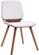 Jídelní židle 4 ks bílé umělá kůže - Jídelní židle
