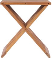 Skladacia stolička 40 × 32 × 45 cm masívne teakové drevo - Stolička