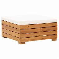 Partial Footstool with Cushion 1 piece Solid Acacia Wood 46688 - Footstool