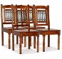Jedálenské stoličky 4 ks masív sheeshamový povrch klasický štýl - Jedálenská stolička
