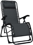 Folding garden chair black textilen 47899 - Garden Chair